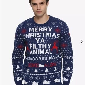 Home Alone Christmas Sweater Men’s XL “Merry Christmas Ya Filthy Animal” Holiday